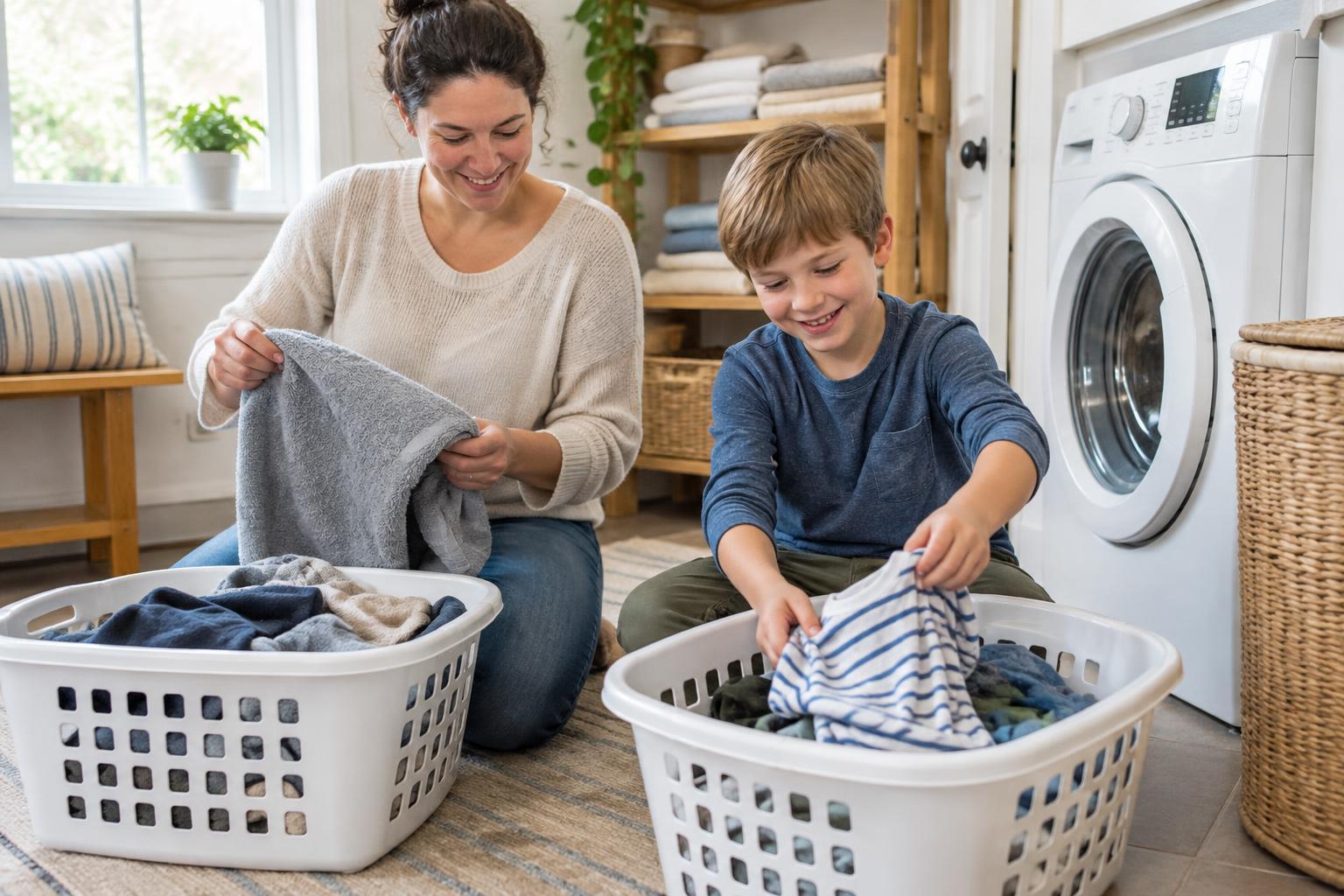 Making Laundry Routines Easier in a Household With Children